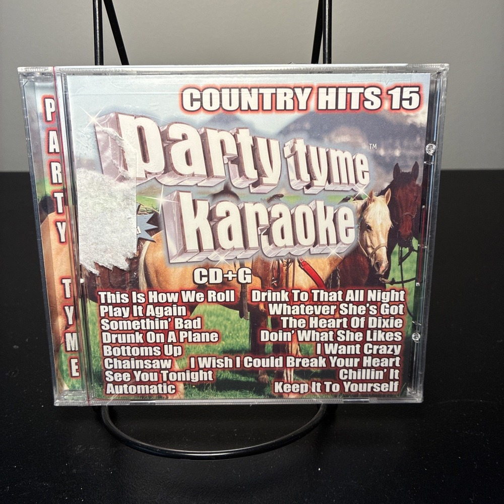 Party Tyme Karaoke Country Hits 15 CD+G 2014 Sybersound SYB-1121 New Sealed